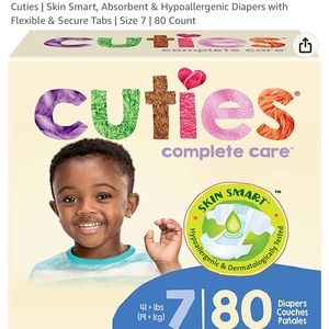 Cuties 💕💙 Diapers Size 7!